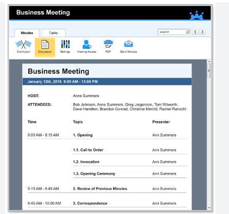 What Constitutes an Agenda in Business Meetings?